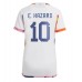 Cheap Belgium Eden Hazard #10 Away Football Shirt Women World Cup 2022 Short Sleeve